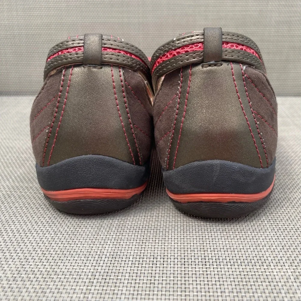 Jambu Eclipse Red Brown Mesh Mary Jane Flats Comfort Shoes Womens 8M